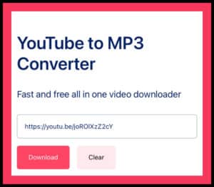 Paste the YouTube Video link in the download tab