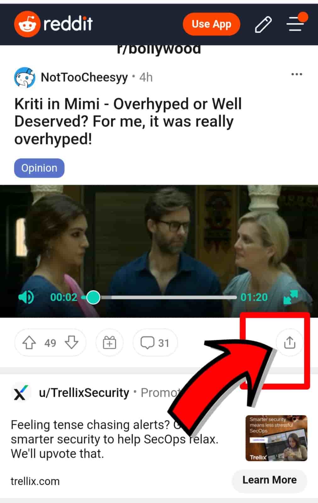 how to copy reddit video