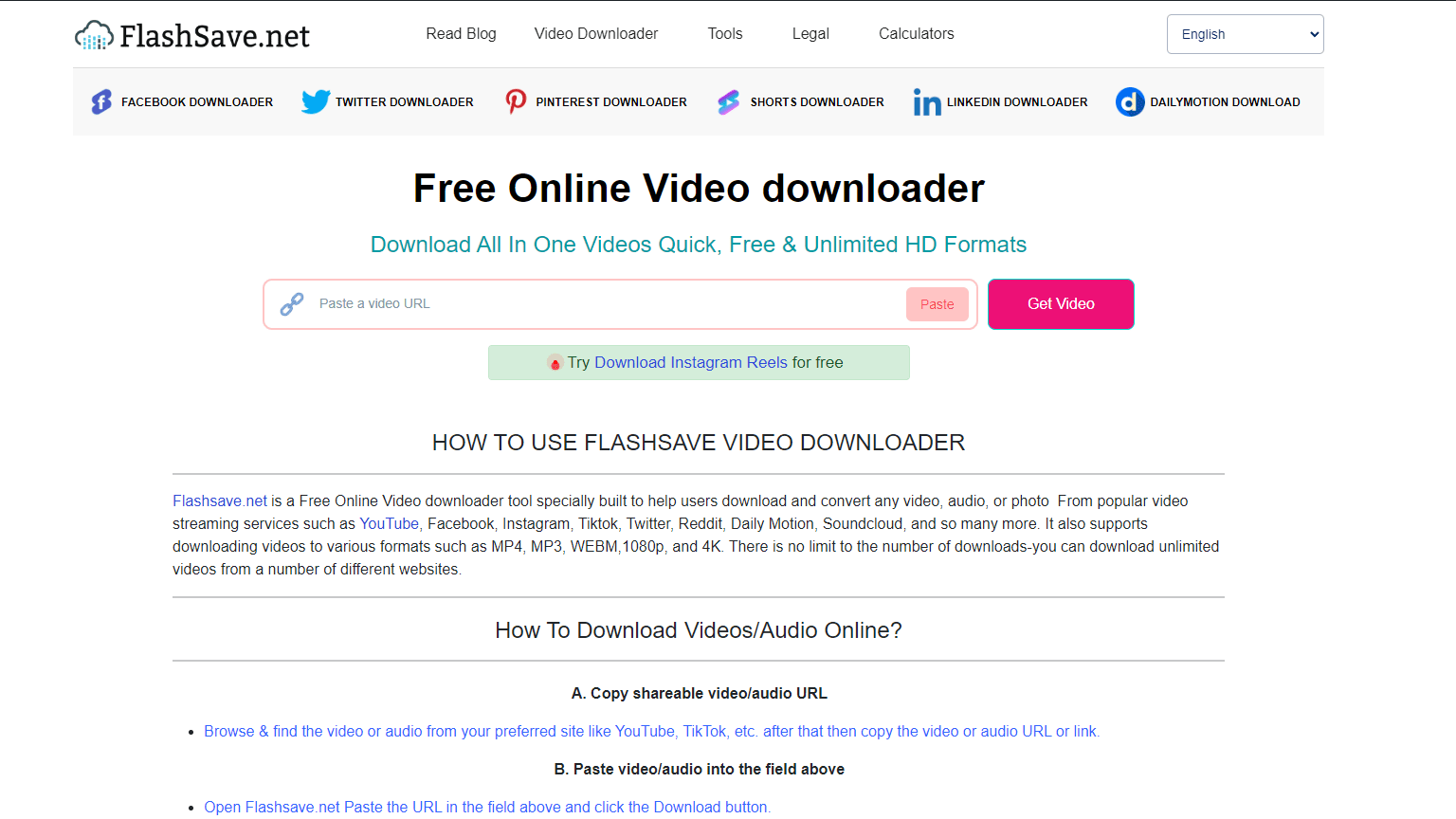 Free Online Video downloader